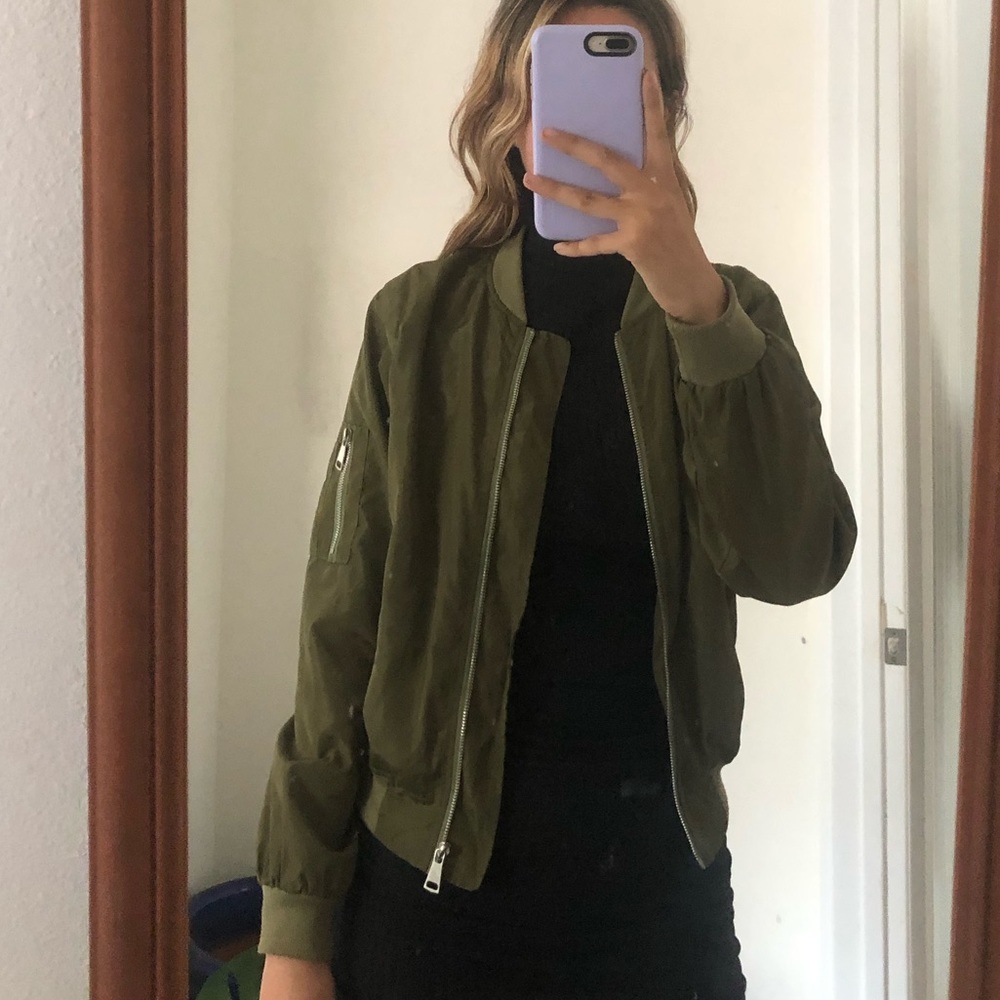 army green jacket